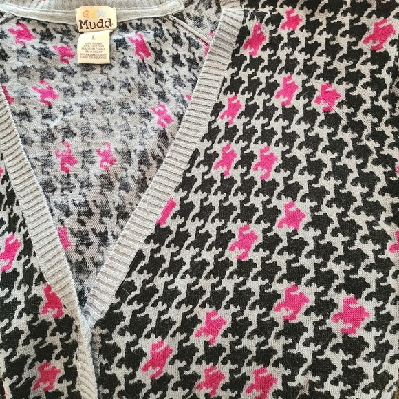 Mudd patterned Cardigan. Junior size large. - Picture 8 of 9